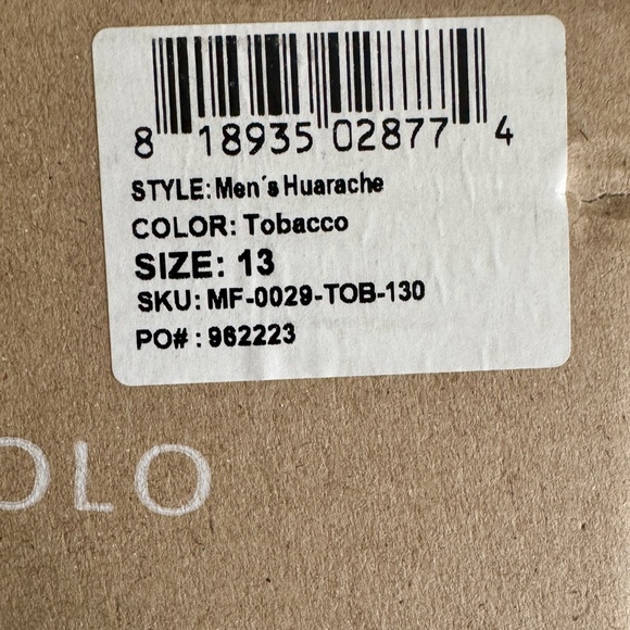 NIB - Nisolo (Size 13) Men's Woven Leather Huarache Sandal – Tobacco - Picture 8 of 8